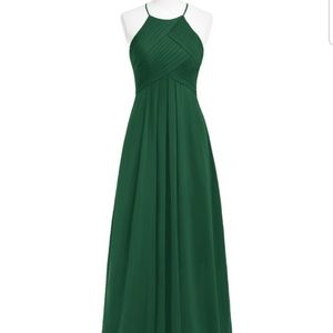 Azazie dark green Ginger dress